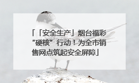 「安全生产」烟台福彩“硬核”行动！为全市销售网点筑起安全屏障