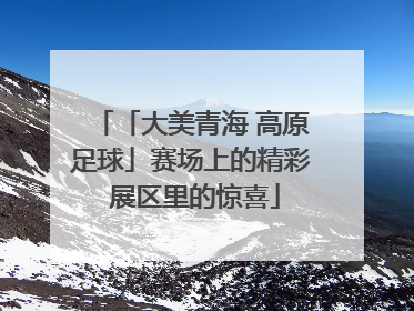 「大美青海 高原足球」赛场上的精彩 展区里的惊喜
