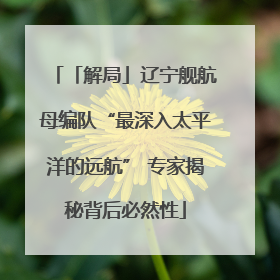 「解局」辽宁舰航母编队“最深入太平洋的远航” 专家揭秘背后必然性