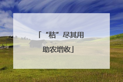 “秸”尽其用 助农增收