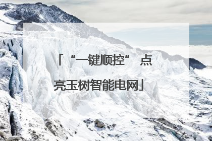 “一键顺控” 点亮玉树智能电网