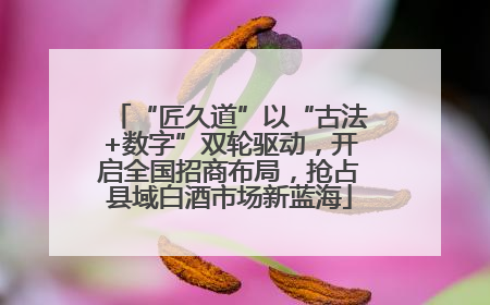 “匠久道”以“古法+数字”双轮驱动，开启全国招商布局，抢占县域白酒市场新蓝海