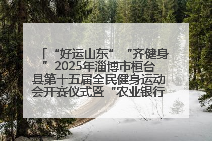“好运山东”“齐健身”2025年淄博市桓台县第十五届全民健身运动会开赛仪式暨“农业银行杯”第一届社区工作队伍运动会开赛