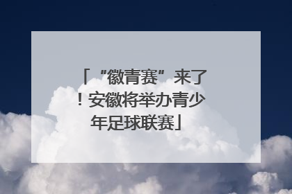 “徽青赛”来了！安徽将举办青少年足球联赛