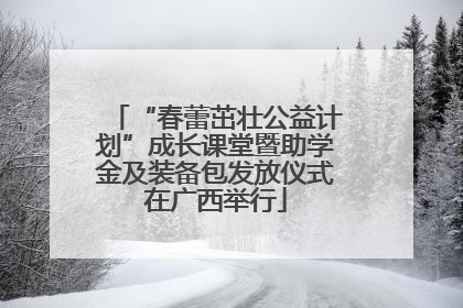 “春蕾茁壮公益计划”成长课堂暨助学金及装备包发放仪式在广西举行