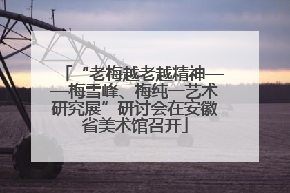 “老梅越老越精神——梅雪峰、梅纯一艺术研究展”研讨会在安徽省美术馆召开