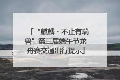 “麒麟・不止有瑞兽”第三届端午节龙舟赛交通出行提示