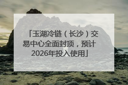 玉湖冷链（长沙）交易中心全面封顶，预计2026年投入使用