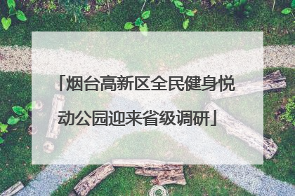 烟台高新区全民健身悦动公园迎来省级调研