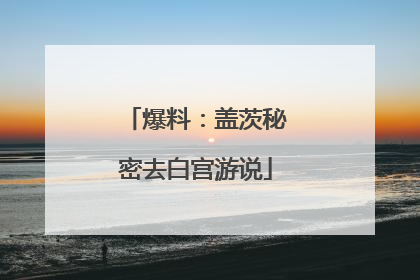 爆料：盖茨秘密去白宫游说