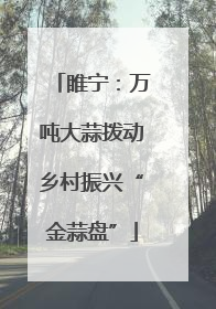 睢宁：万吨大蒜拨动乡村振兴“金蒜盘”