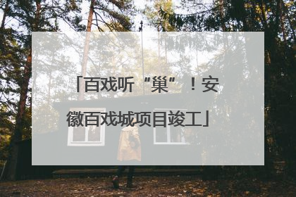百戏听“巢”！安徽百戏城项目竣工