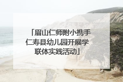 眉山仁师附小携手仁寿县幼儿园开展学联体实践活动