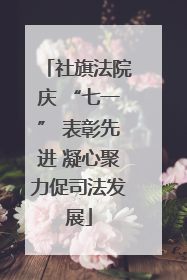 社旗法院庆 “七一” 表彰先进 凝心聚力促司法发展