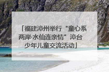 福建漳州举行“童心系两岸·水仙连亲情”漳台少年儿童交流活动