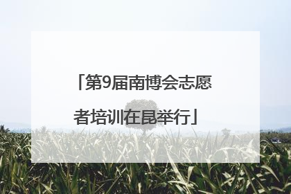 第9届南博会志愿者培训在昆举行