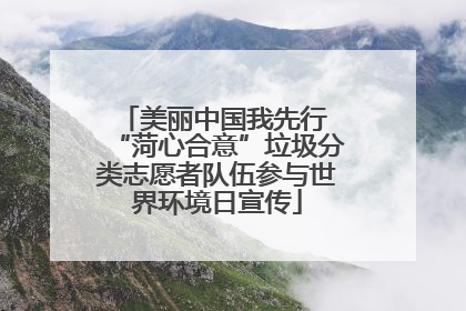 美丽中国我先行 “菏心合意”垃圾分类志愿者队伍参与世界环境日宣传