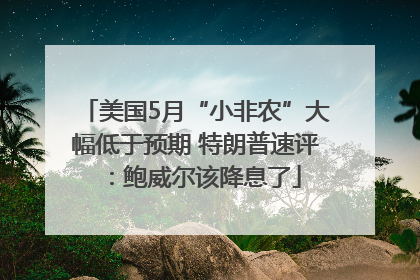 美国5月“小非农”大幅低于预期 特朗普速评：鲍威尔该降息了