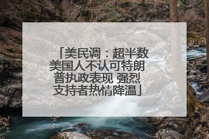 美民调：超半数美国人不认可特朗普执政表现 强烈支持者热情降温