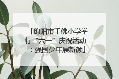 绵阳市千佛小学举行“六一”庆祝活动：强国少年展新颜