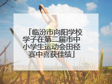 临汾市向阳学校学子在第二届市中小学生运动会田径赛中喜获佳绩