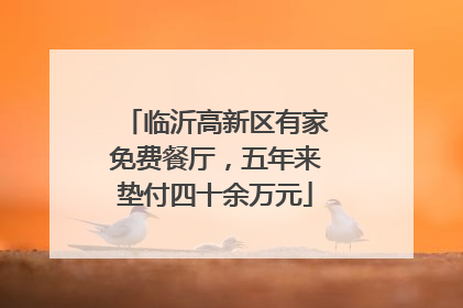 临沂高新区有家免费餐厅，五年来垫付四十余万元