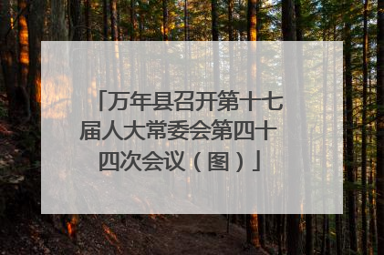 万年县召开第十七届人大常委会第四十四次会议（图）