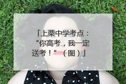 上栗中学考点：“你高考，我一定送考！”（图）