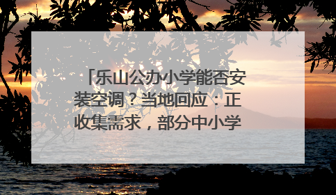 乐山公办小学能否安装空调？当地回应：正收集需求，部分中小学已启动安装｜云求助