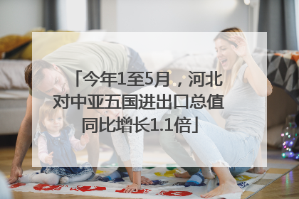 今年1至5月，河北对中亚五国进出口总值同比增长1.1倍