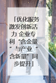 优化服务激发创新活力 企业专利“含金量”与产业“含新量”同步提升