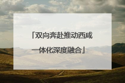 双向奔赴推动西咸一体化深度融合