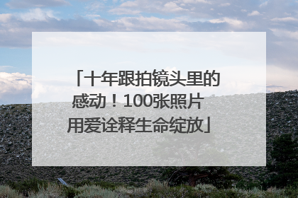 十年跟拍镜头里的感动！100张照片用爱诠释生命绽放