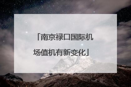 南京禄口国际机场值机有新变化
