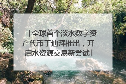 全球首个淡水数字资产代币于迪拜推出，开启水资源交易新尝试