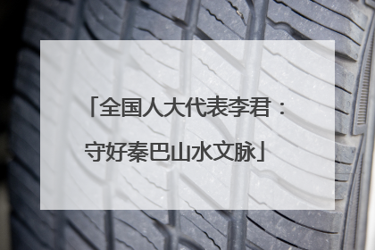 全国人大代表李君：守好秦巴山水文脉