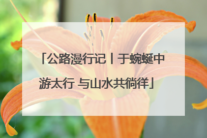 公路漫行记丨于蜿蜒中游太行 与山水共徜徉