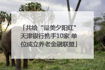共绘“最美夕阳红” 天津银行携手10家 单位成立养老金融联盟
