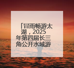 冒雨畅游太湖，2025年第四届长三角公开水域游泳锦标赛落幕