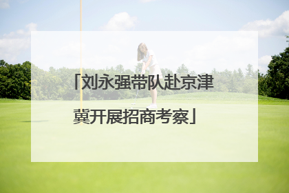 刘永强带队赴京津冀开展招商考察