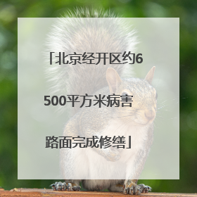 北京经开区约6500平方米病害路面完成修缮