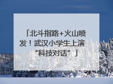 北斗指路+火山喷发！武汉小学生上演“科技对话”