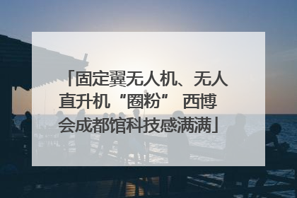 固定翼无人机、无人直升机“圈粉” 西博会成都馆科技感满满