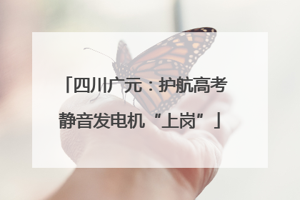 四川广元：护航高考 静音发电机“上岗”