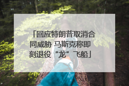 回应特朗普取消合同威胁 马斯克称即刻退役“龙”飞船