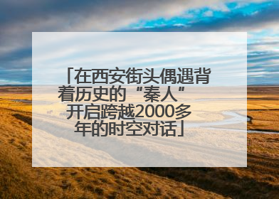 在西安街头偶遇背着历史的“秦人” 开启跨越2000多年的时空对话