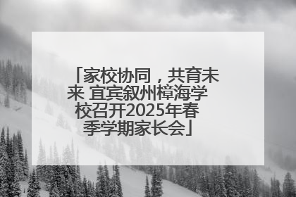 家校协同，共育未来 宜宾叙州樟海学校召开2025年春季学期家长会