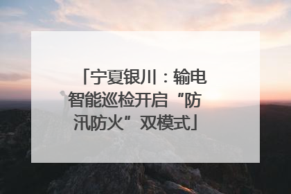 宁夏银川：输电智能巡检开启“防汛防火”双模式