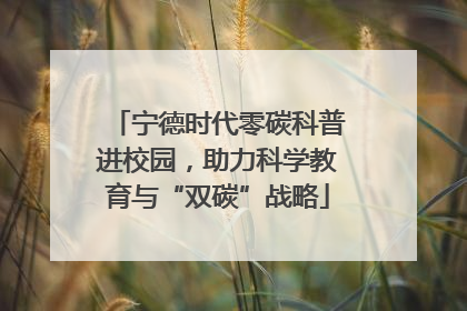 宁德时代零碳科普进校园，助力科学教育与“双碳”战略
