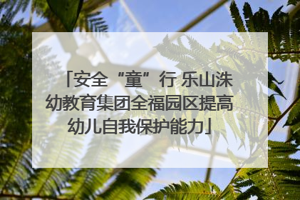 安全“童”行 乐山洙幼教育集团全福园区提高幼儿自我保护能力